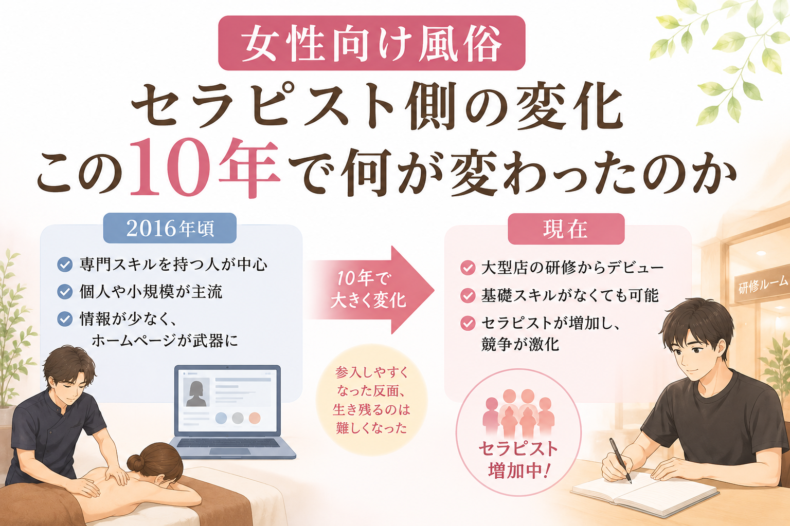 セラピスト側の変化――この10年で何が変わったのか